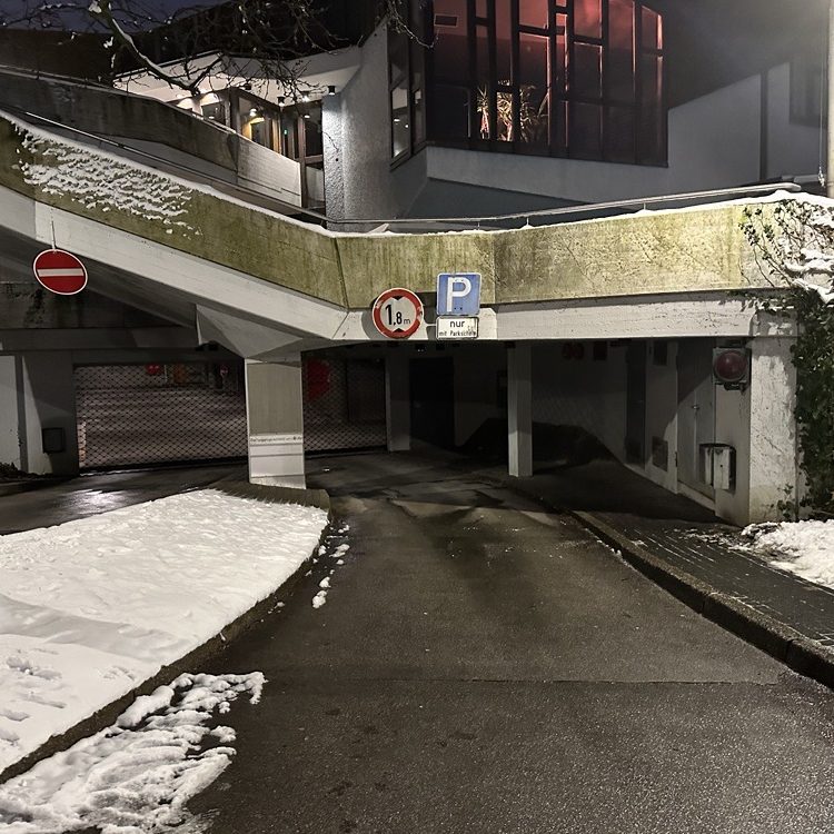Tiefgarage am Kulturhaus geschlossen