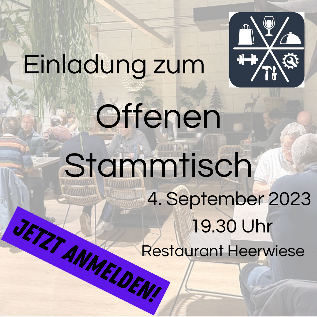 Einladung zum Offenen Stammtisch