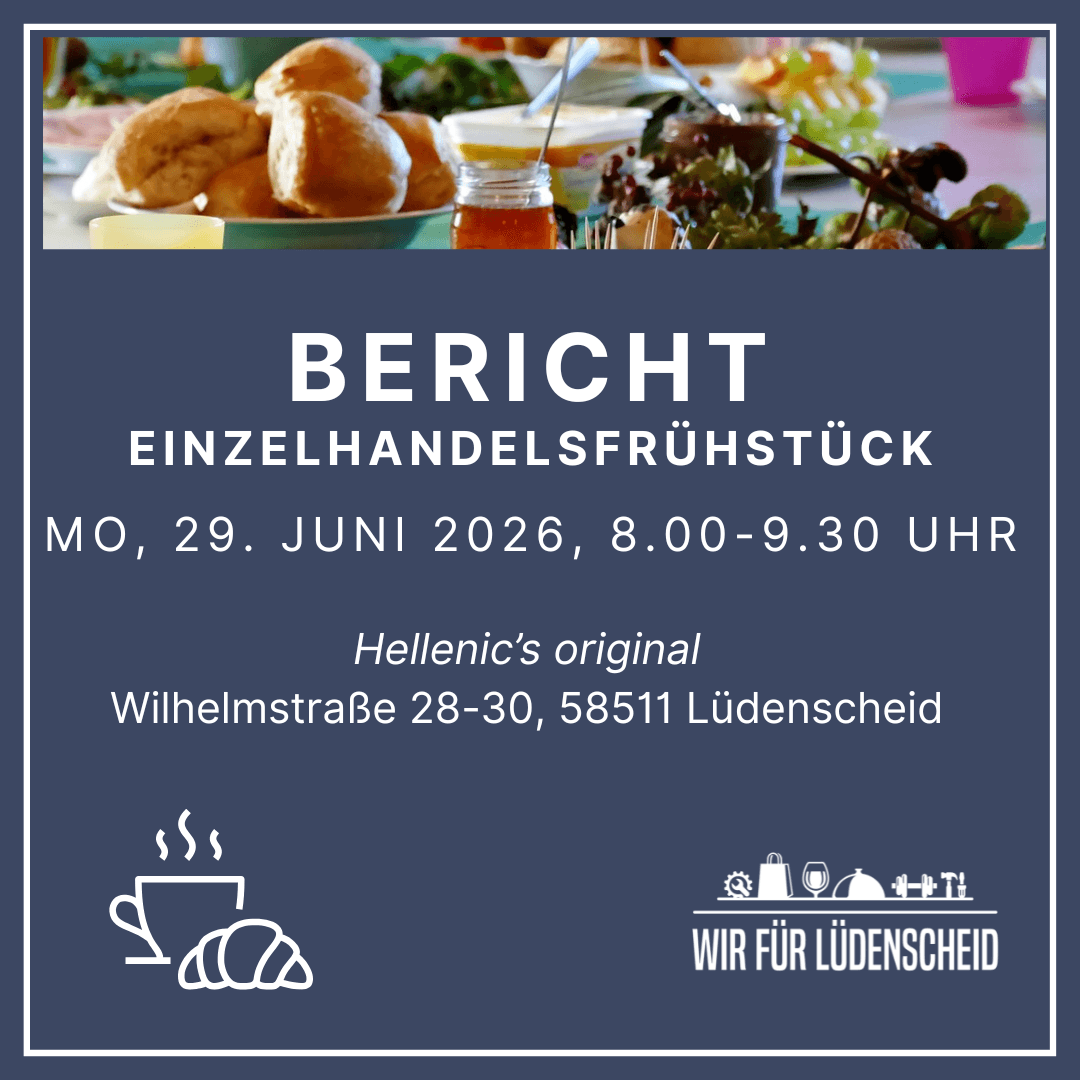 Bericht vom Einzelhandelsfrühstück - 29.6.2026