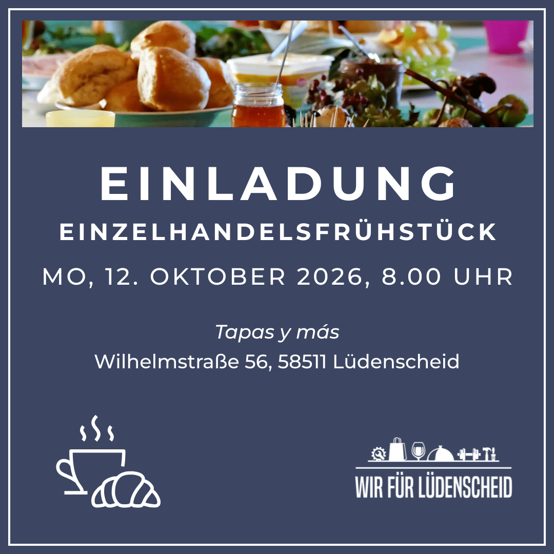 Einladung zum Einzelhandelsfrühstück – 12.10.2026