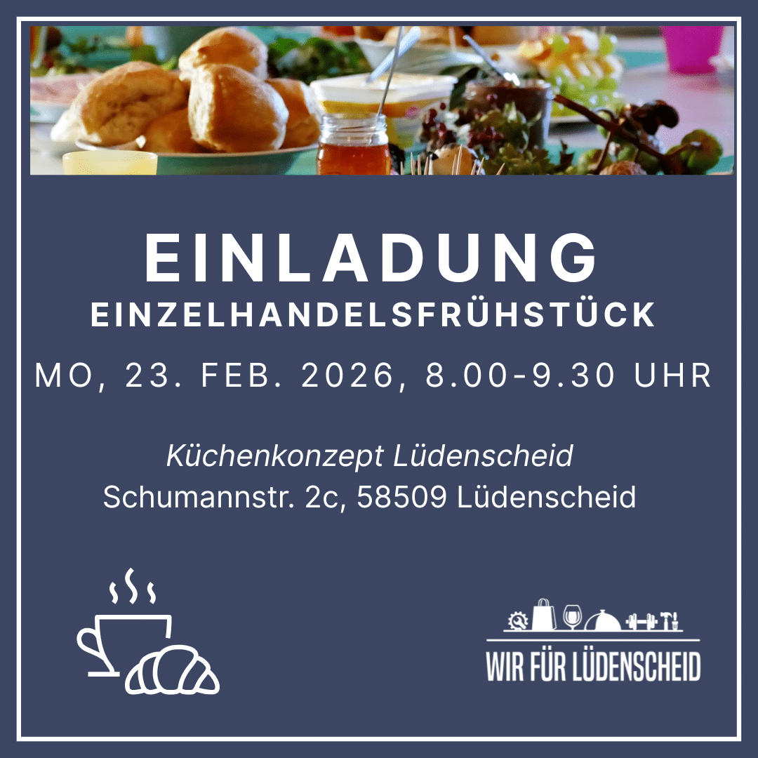 Einladung zum Einzelhandelsfrühstück 23.2.26