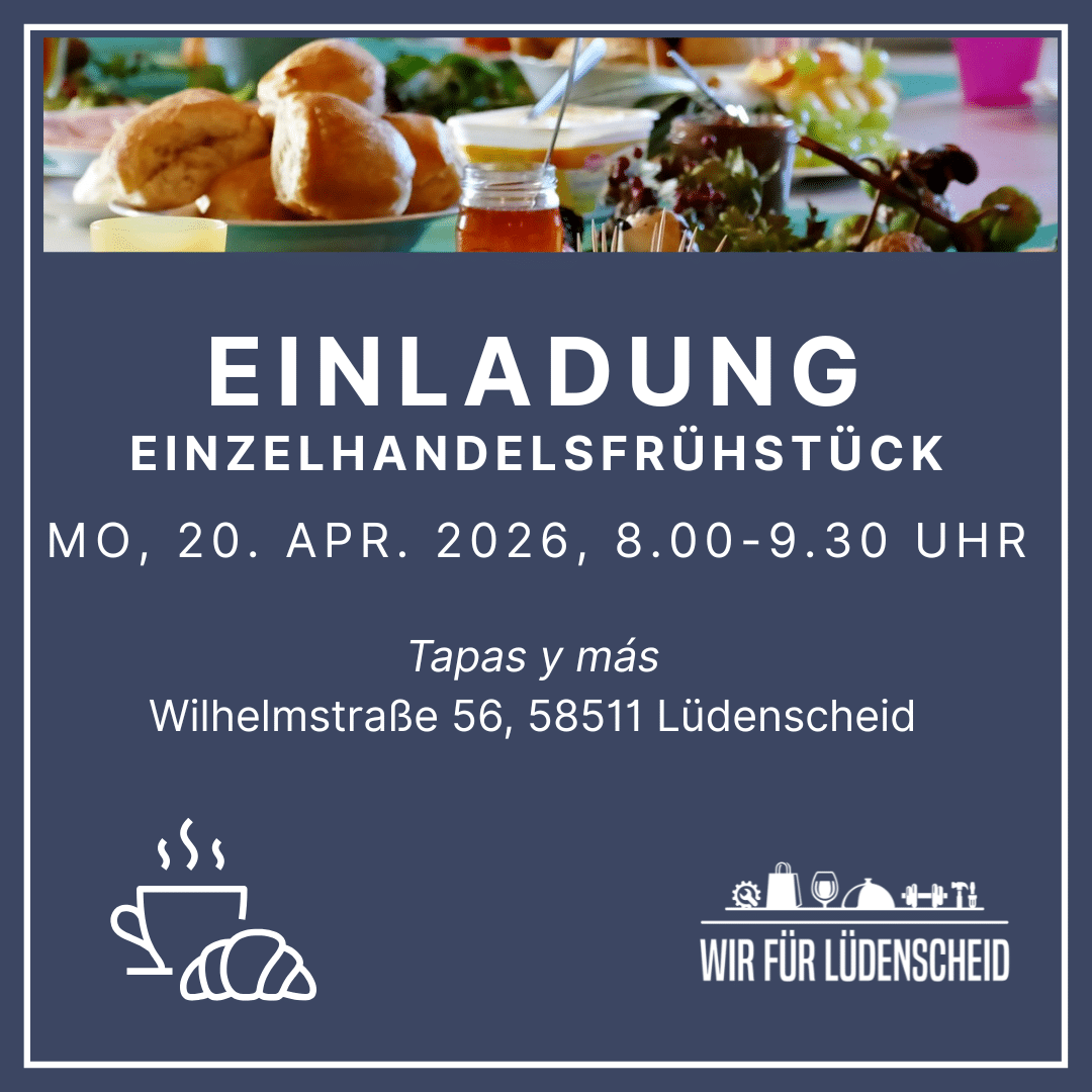 Einladung zum Einzelhandelsfrühstück – 20.4.26