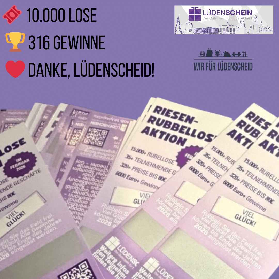 Positive Resonanz auf Rubbellosaktion